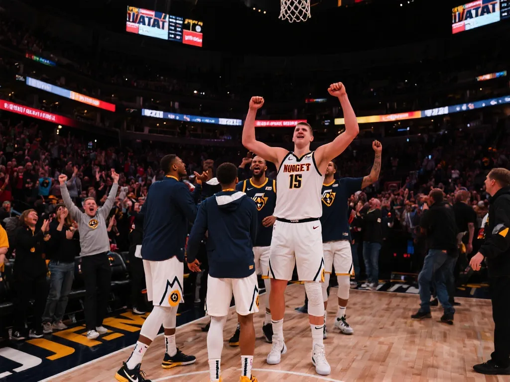 约基奇带领丹佛掘金险胜犹他爵士